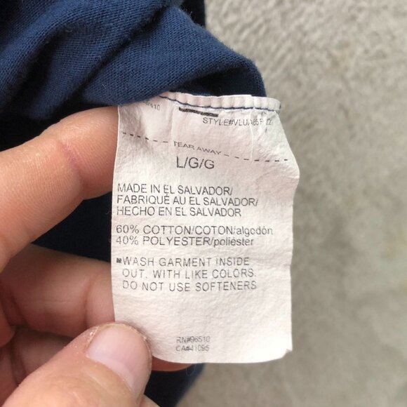 Under Armour Mens T-Shirt Large Short Sleeve Loose Fit Football Tee Casual Navy - Picture 6 of 9